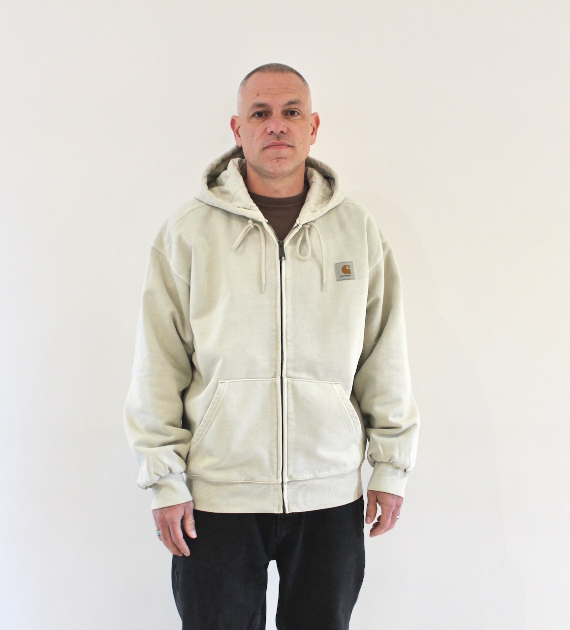 Carhartt Wip Hooded Vista Jacket Fleur De Sel Garment Dyed