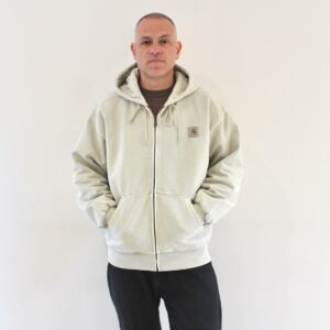 Carhartt Wip Hooded Vista Jacket Fleur De Sel Garment Dyed