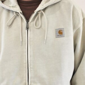 Carhartt Wip Hooded Vista Jacket Fleur De Sel Garment Dyed