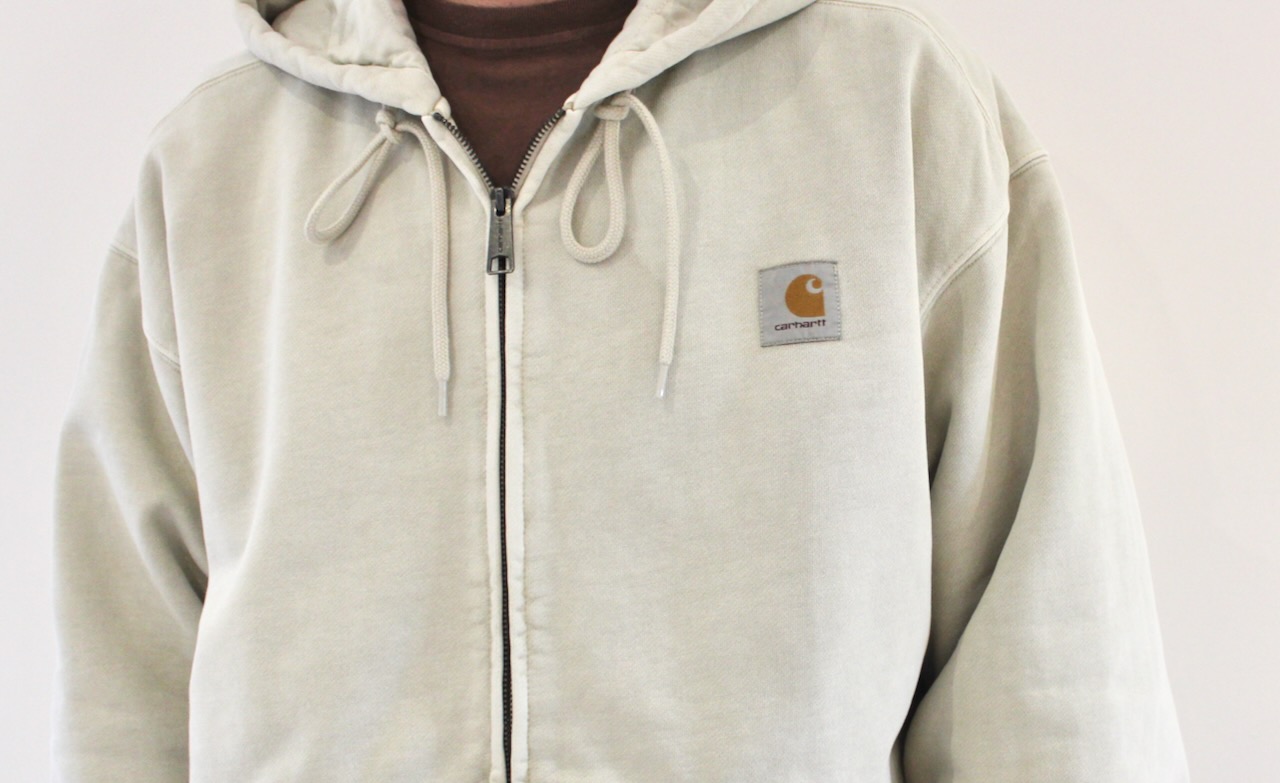 Carhartt Wip Hooded Vista Jacket Fleur De Sel Garment Dyed