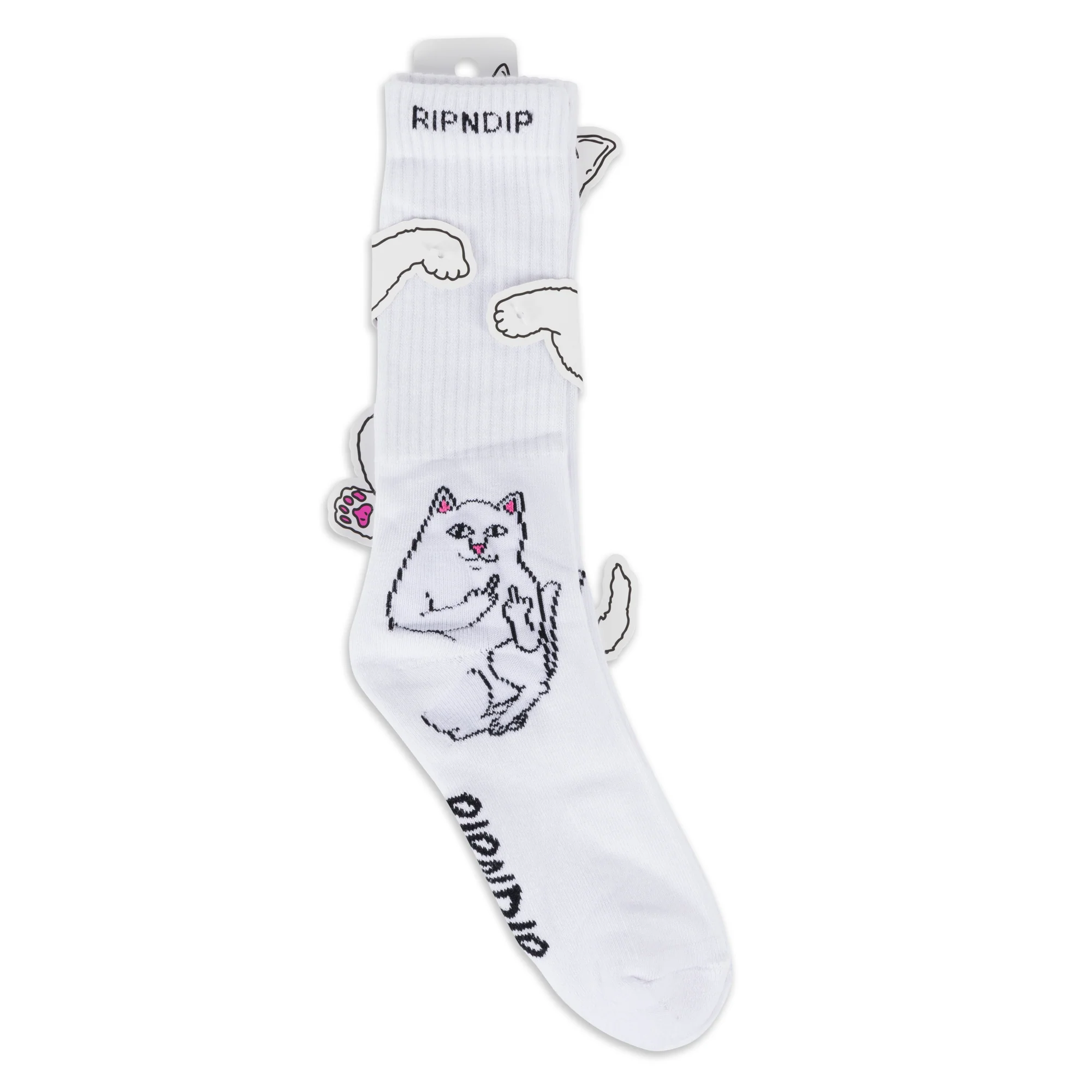 Rip N Dip Lord Nermal Socks White