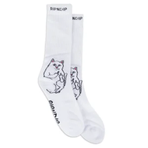 Rip N Dip Lord Nermal Socks White