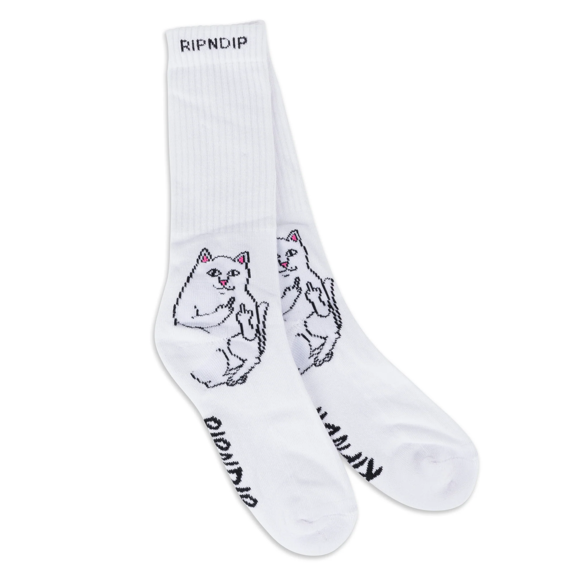 Rip N Dip Lord Nermal Socks White
