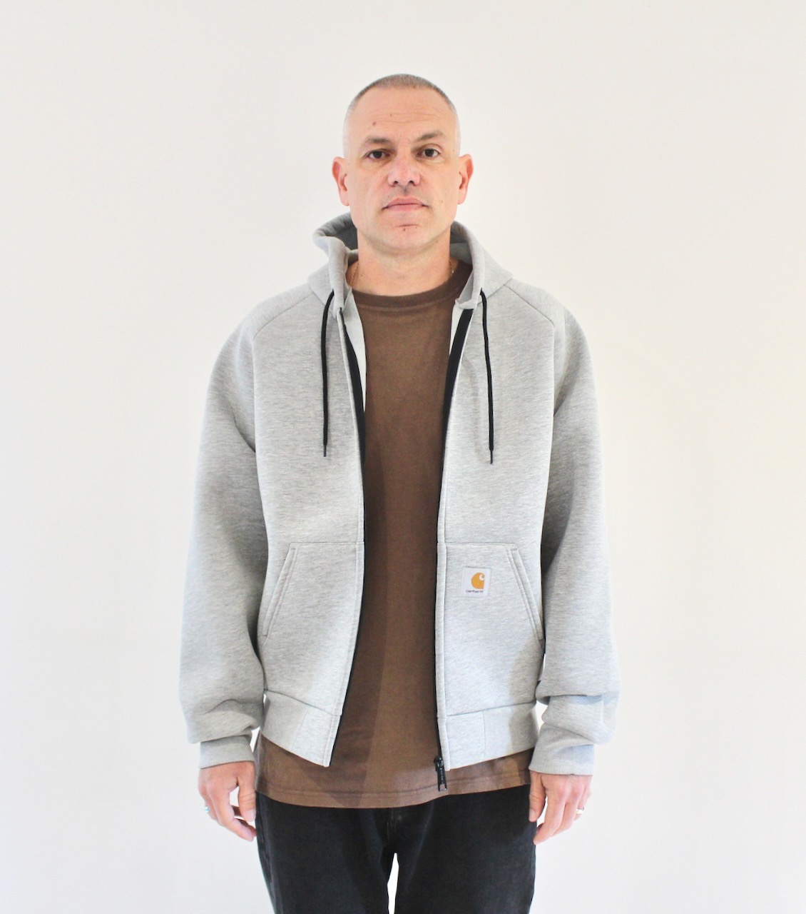 Carhartt Wip Car-Lux Hooded Jacket Grey Heather