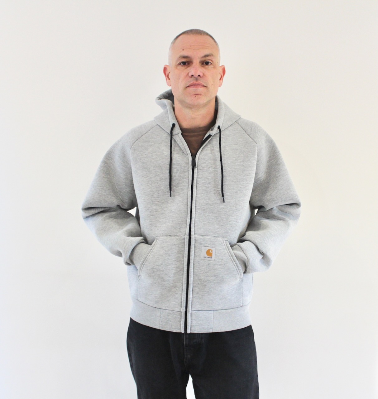 Carhartt Wip Car-Lux Hooded Jacket Grey Heather