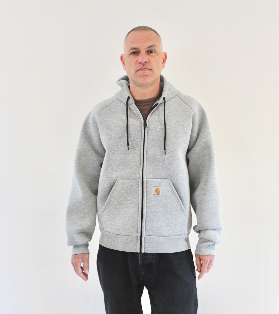 Carhartt Wip Car-Lux Hooded Jacket Grey Heather