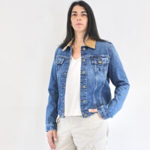 Sessun  Montgomery Denim Jacket Vintage Blue