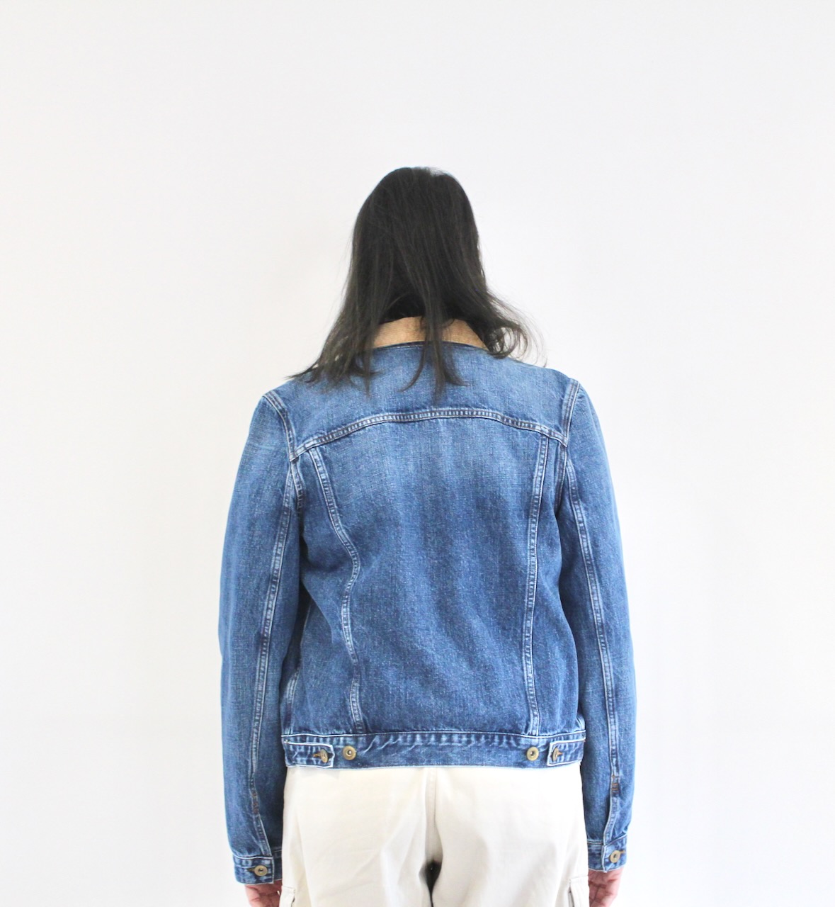Sessun  Montgomery Denim Jacket Vintage Blue