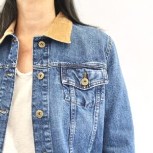 Sessun  Montgomery Denim Jacket Vintage Blue