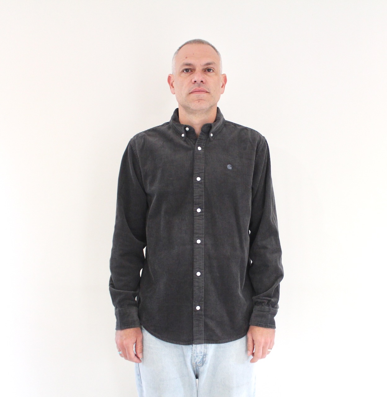 Carhartt Wip Madison Cord Shirt Graphite