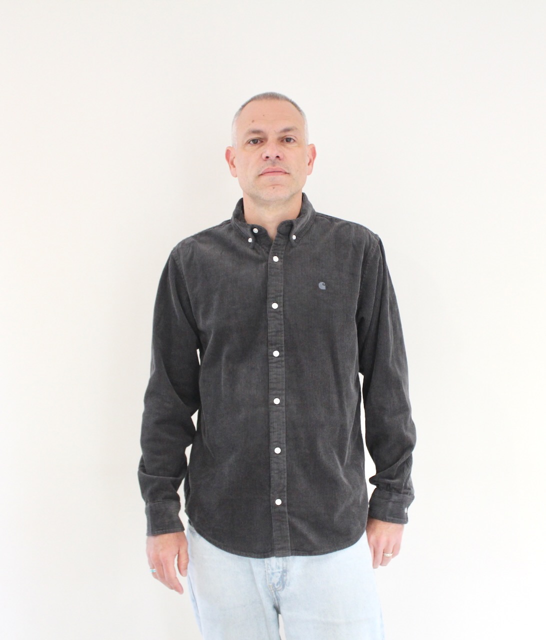 Carhartt Wip Madison Cord Shirt Graphite