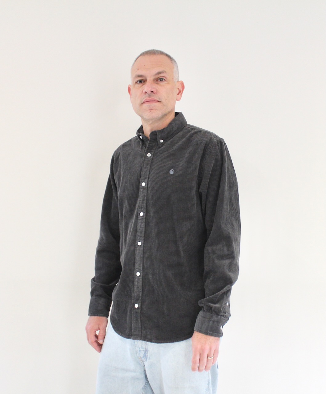 Carhartt Wip Madison Cord Shirt Graphite
