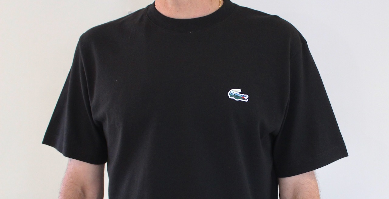Lacoste Tee-shirt Croco Multicolor Noir