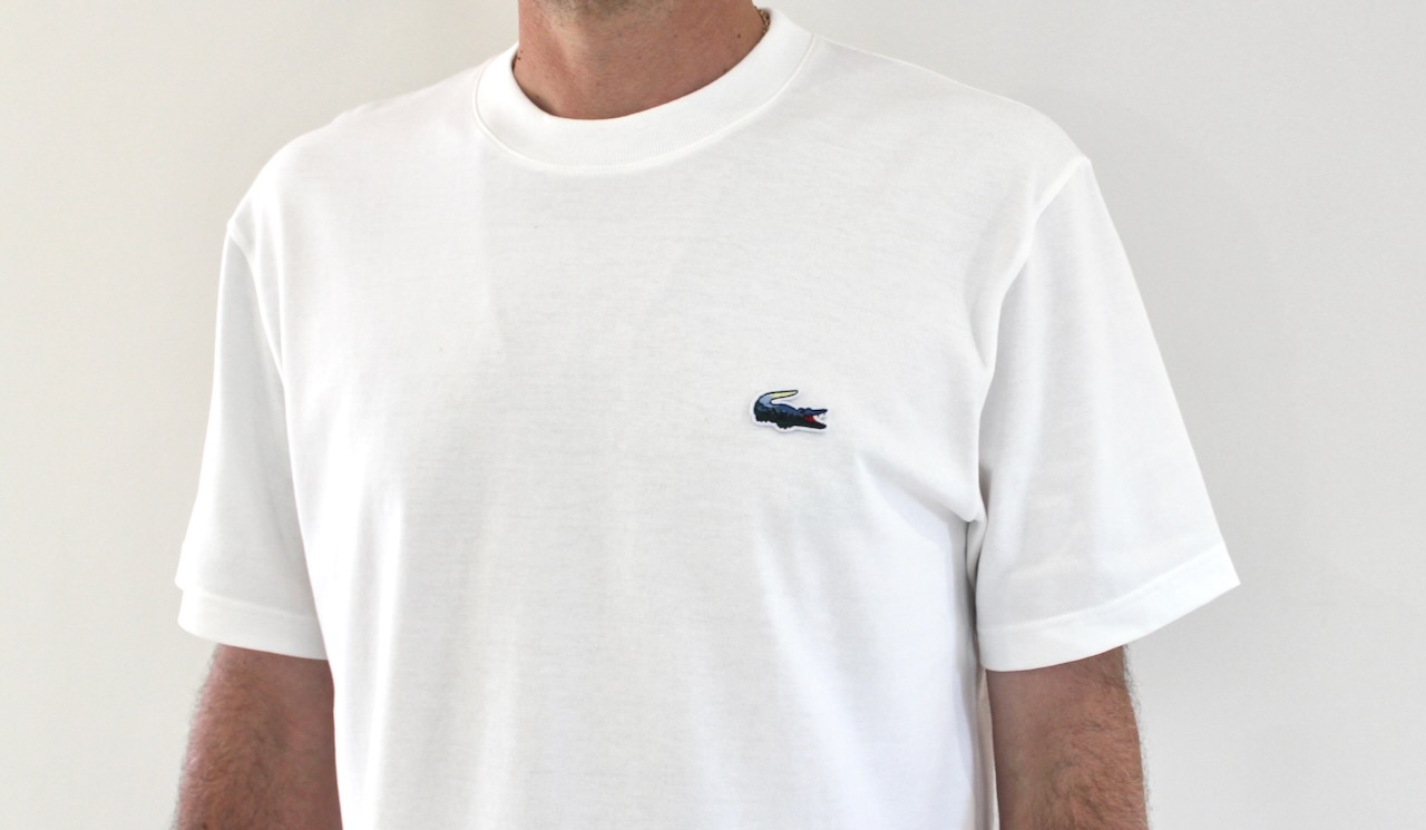 Lacoste Tee-shirt Croco Multicolor Blanc