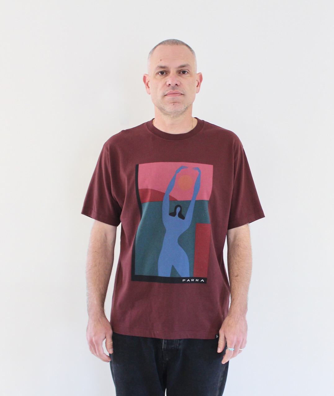 By Parra Protect the sun T-shirt Burgundy