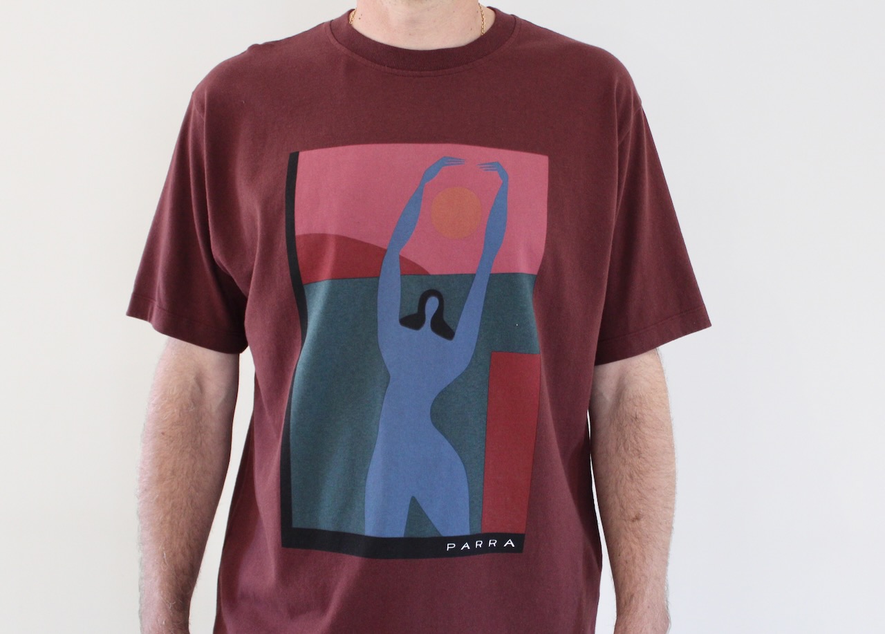 By Parra Protect the sun T-shirt Burgundy