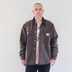 Carhartt Wip Mitch Shirt Jacket Palisander Black Dusky Canvas