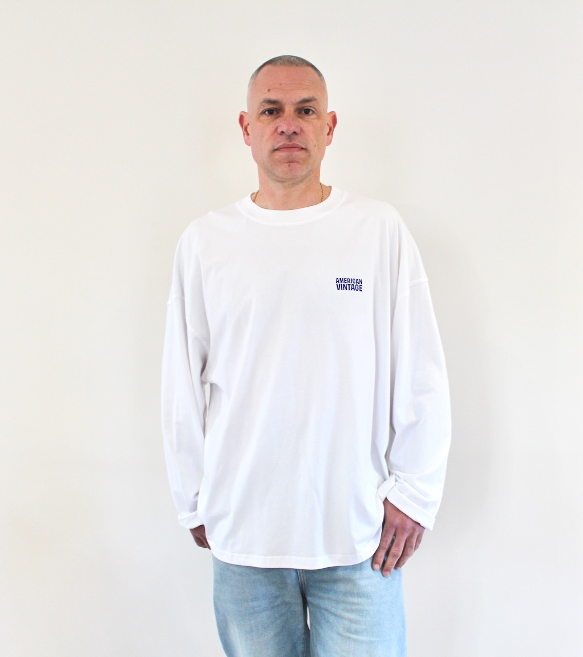 American Vintage Gixy Tee ML Blanc