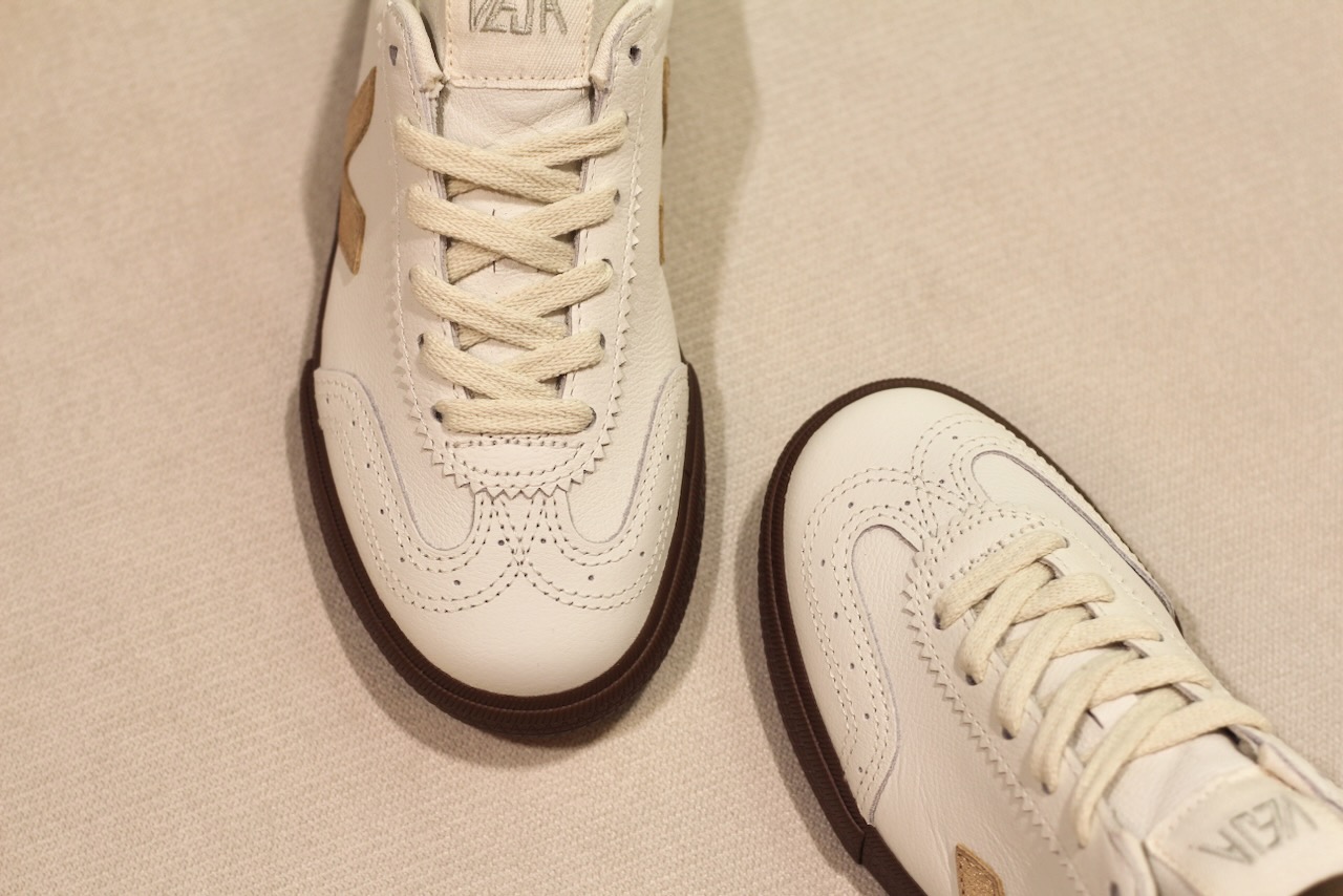 Veja Volley 0.T Leather White Platine Bark