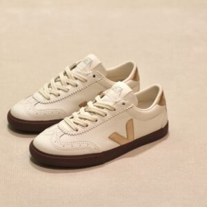 Veja Volley 0.T Leather White Platine Bark