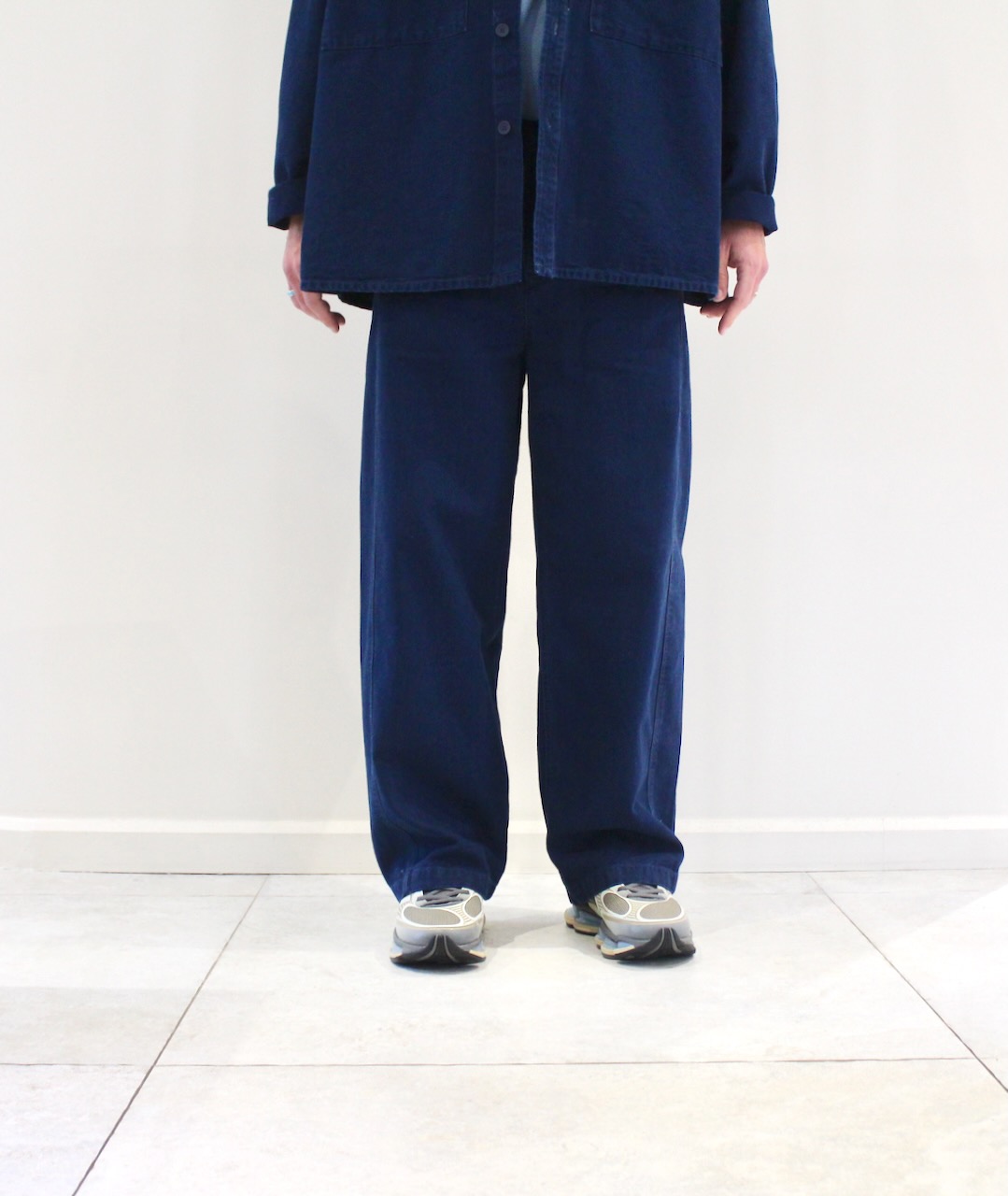 Comow Pantalon Bleu Indigo