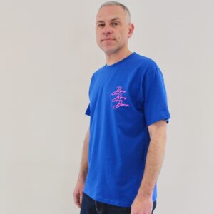 Bisous T-shirt Cigarette Navy Pink