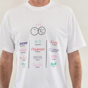 Bisous Tshirt Body Language White