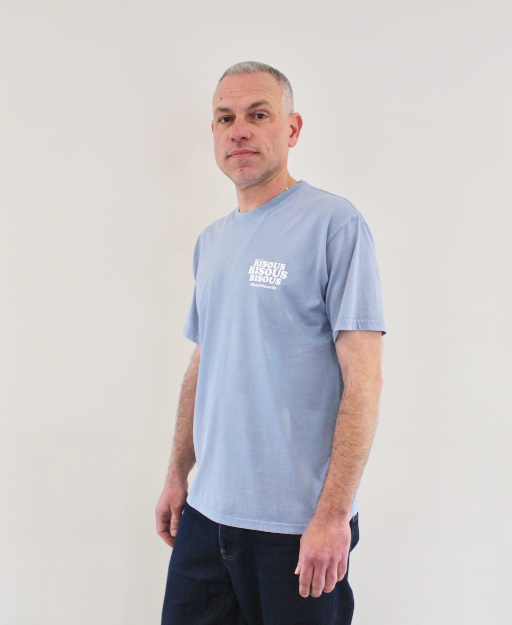 Bisous Tshirt Grease Light Blue