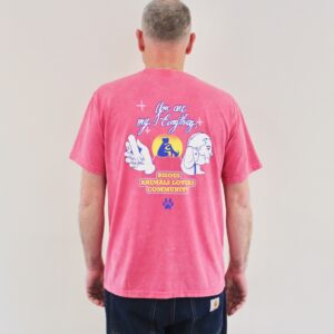 Bisous Tshirt Pal 4 Life Washed Pink