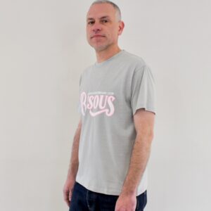 Bisous Tshirt Glamour Washed Grey