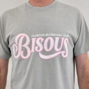 Bisous Tshirt Glamour Washed Grey