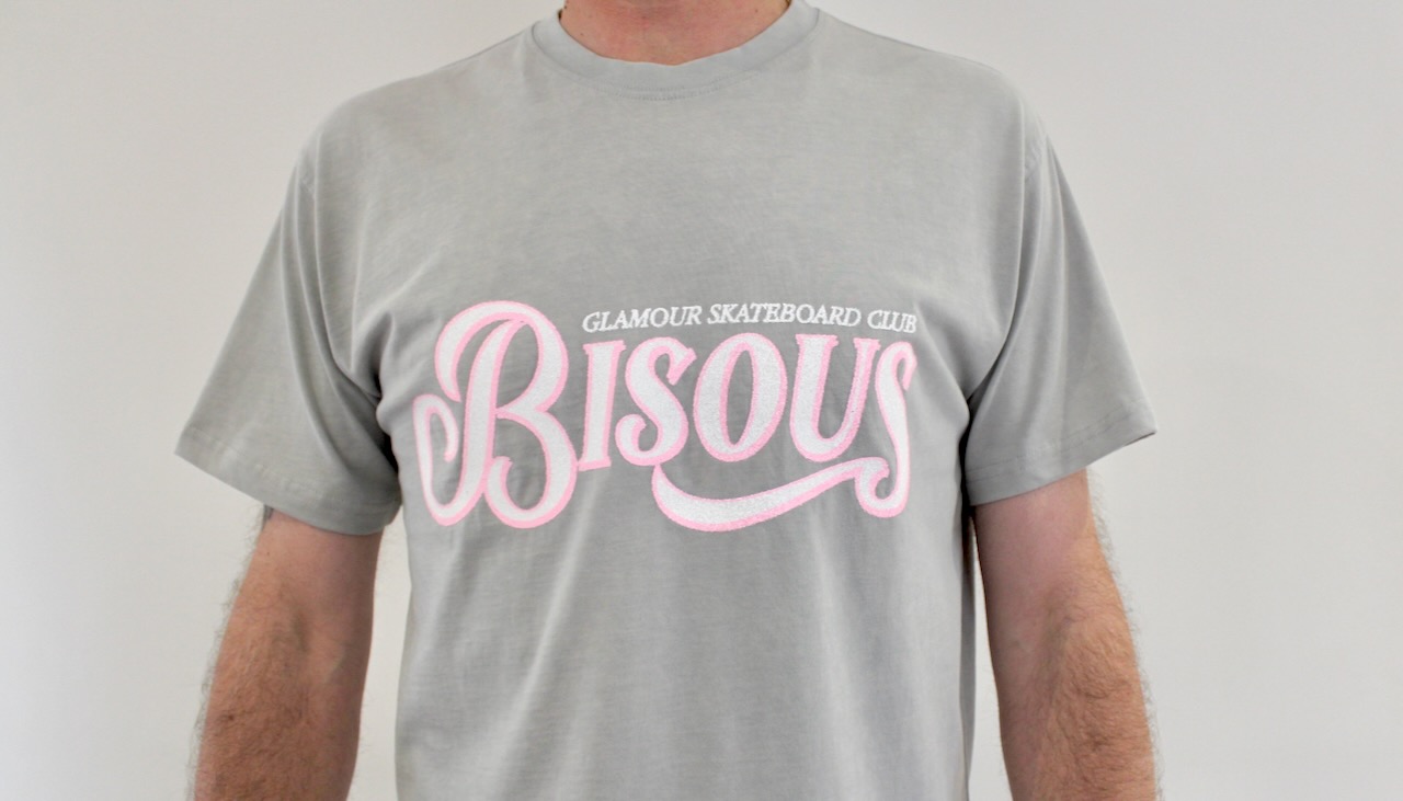 Bisous Tshirt Glamour Washed Grey