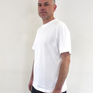 Lacoste T-shirt Jersey Court Print Blanc