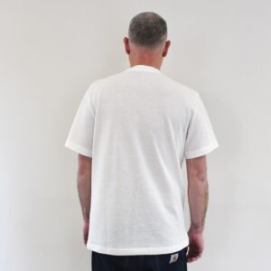 T-shirt Piqué épais coton lin blanc