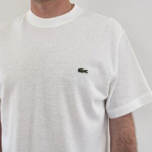 T-shirt Piqué épais coton lin blanc