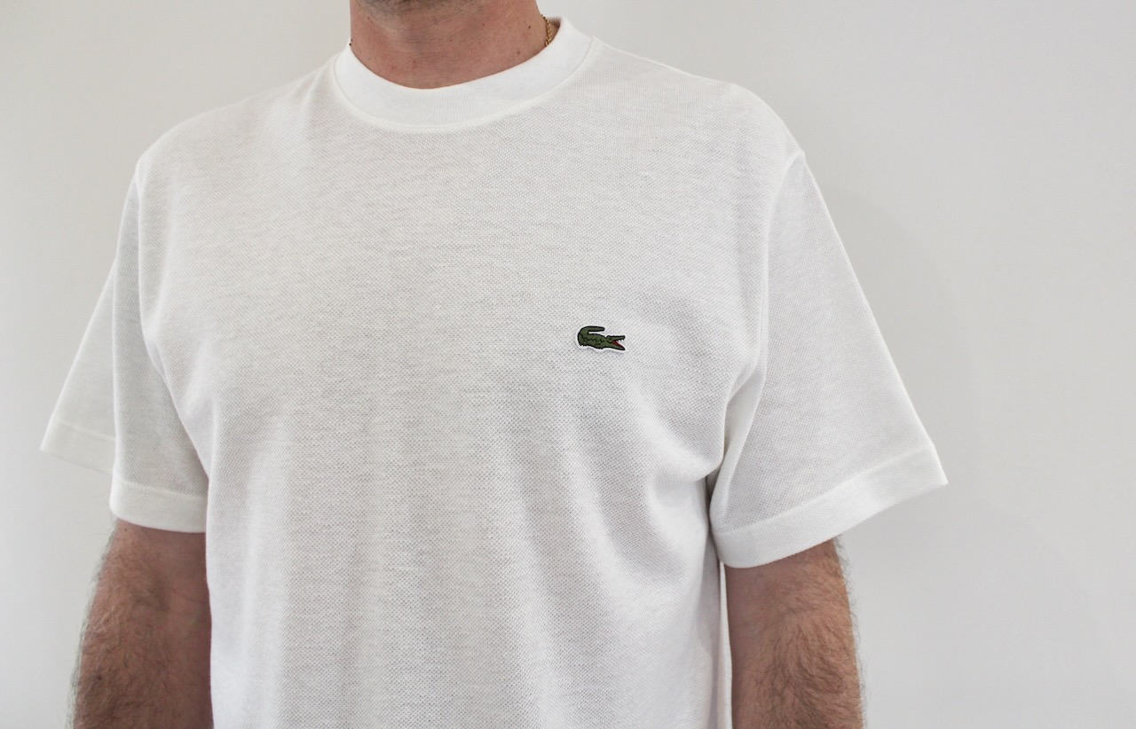 T-shirt Piqué épais coton lin blanc