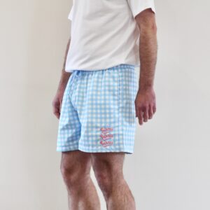 Bisous Swimshort Gianni Vichy Blue