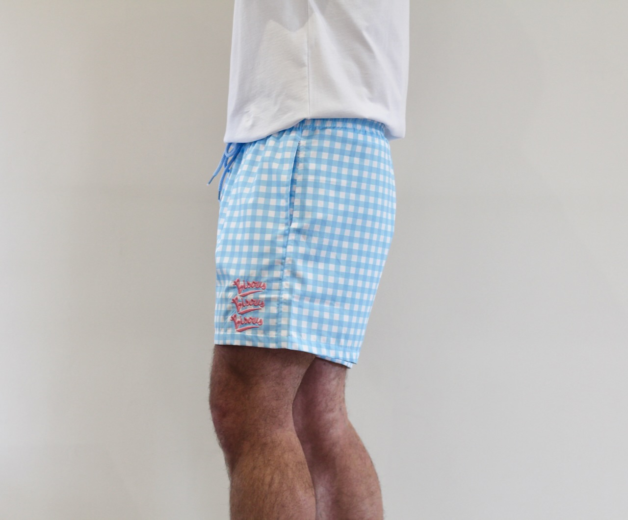 Bisous Swimshort Gianni Vichy Blue