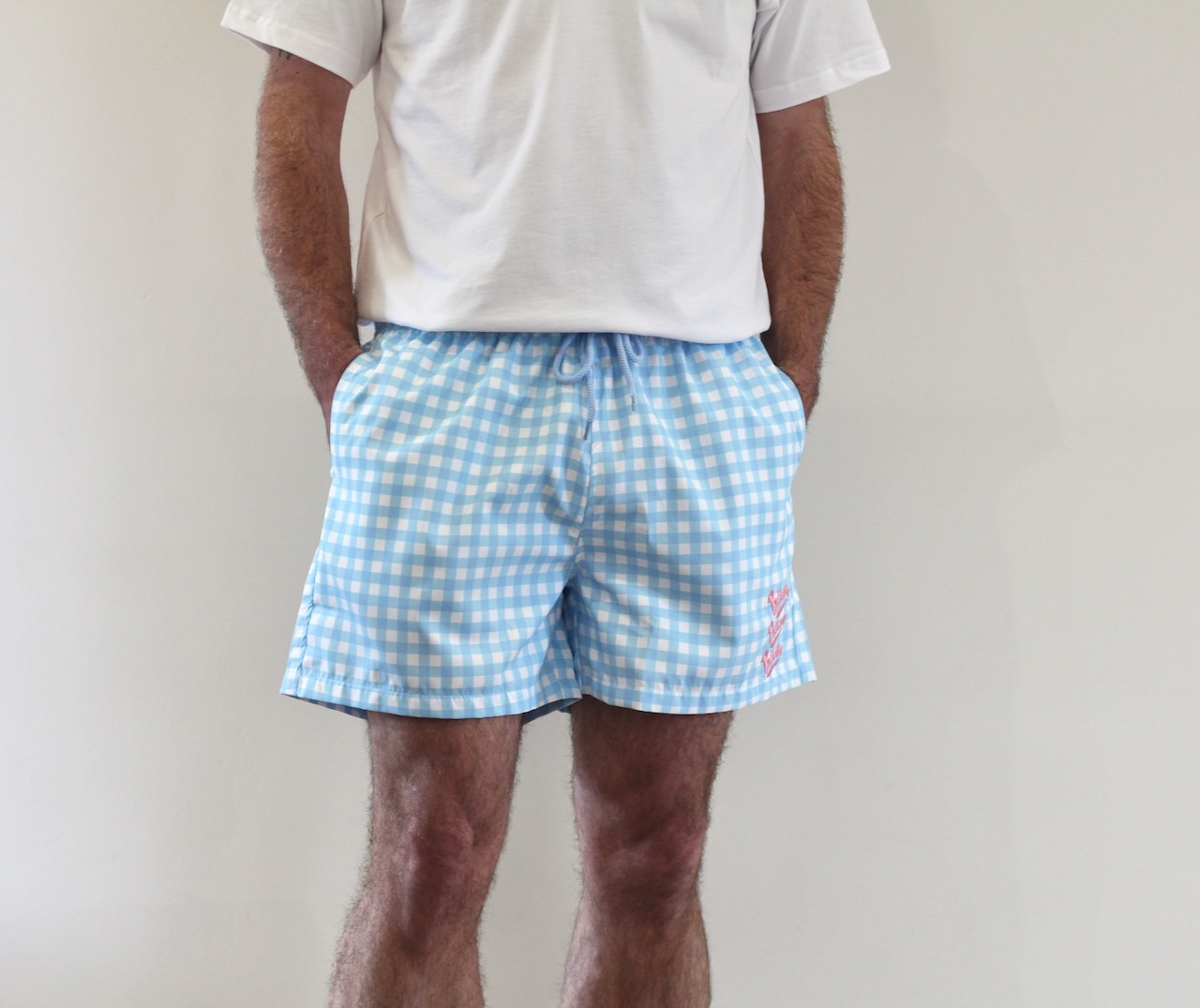 Bisous Swimshort Gianni Vichy Blue