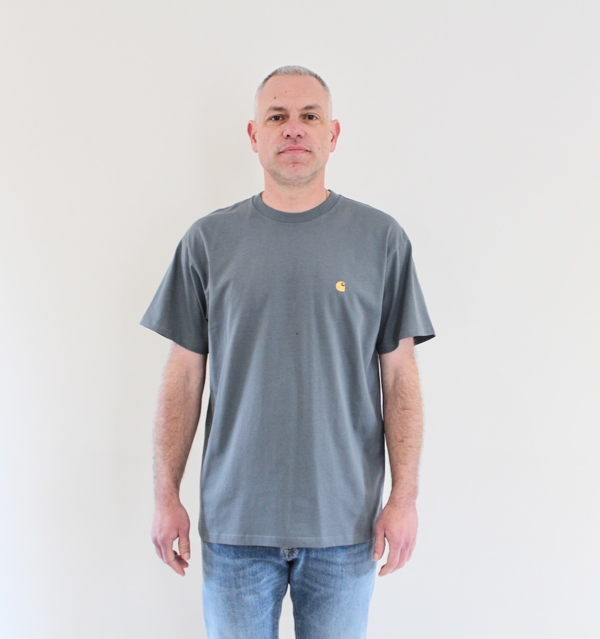 Carhartt Wip Chase T-shirt Cozy Blue Gold