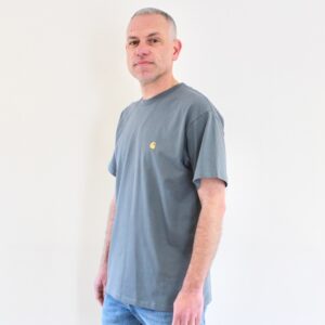 Carhartt Wip Chase T-shirt Cozy Blue Gold