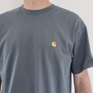 Carhartt Wip Chase T-shirt Cozy Blue Gold
