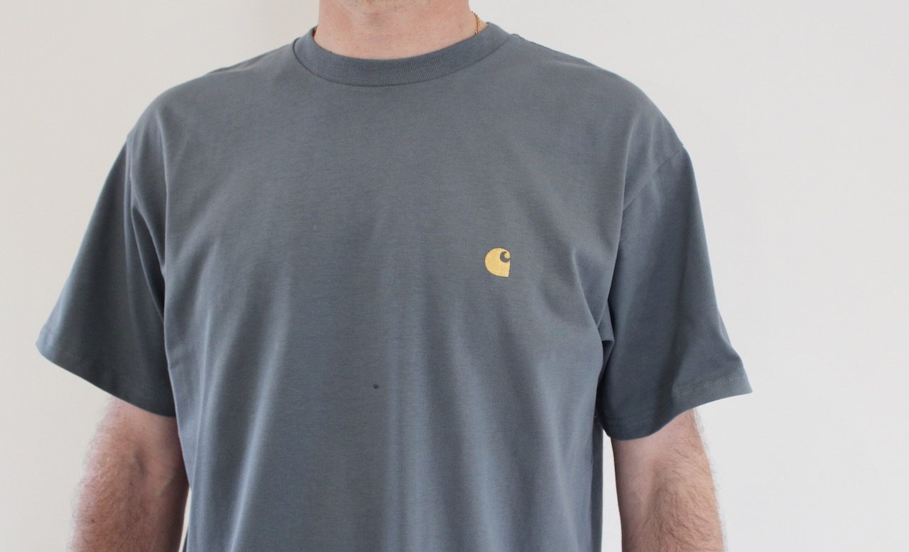 Carhartt Wip Chase T-shirt Cozy Blue Gold