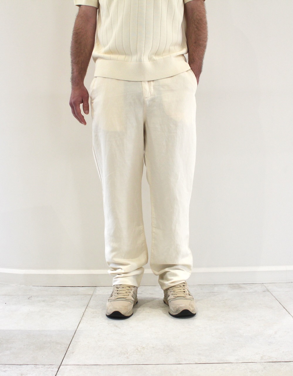 Lacoste Pant Chino Lin Beige