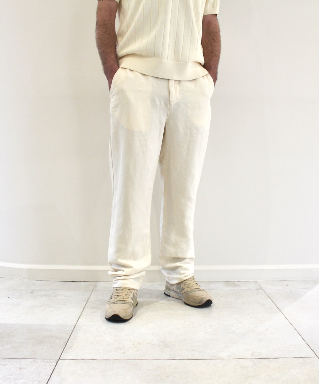 Lacoste Pant Chino Lin Beige