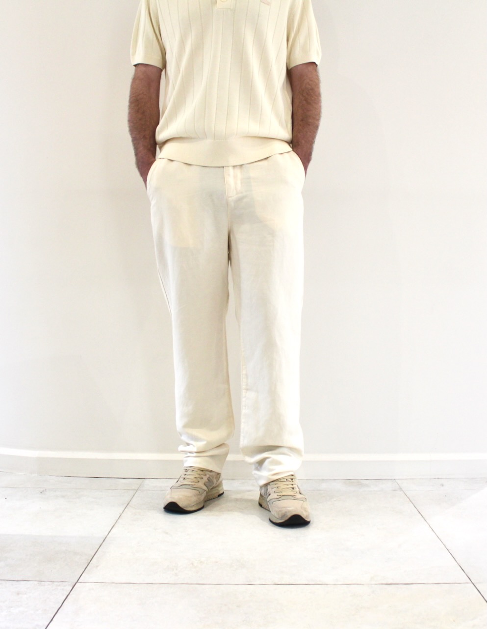 Lacoste Pant Chino Lin Beige