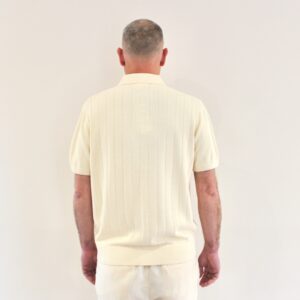 Lacoste Pull Col Polo Manches Courtes Beige