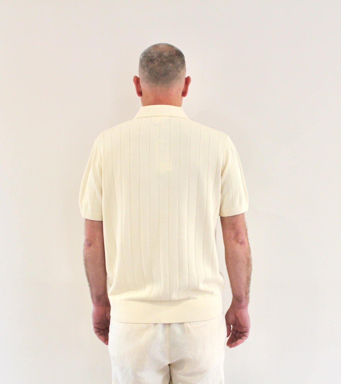 Lacoste Pull Col Polo Manches Courtes Beige