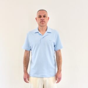 Lacoste Polo Texturé Classic Fit Bleu Clair