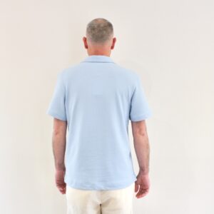 Lacoste Polo Texturé Classic Fit Bleu Clair